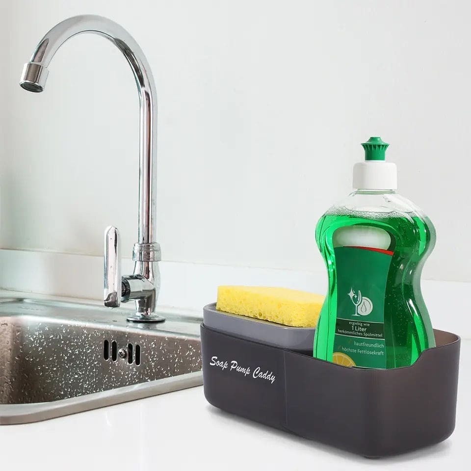 3 In 1 Soap Pump Dispenser, Sink Countertop Dishwashing Storage Box, Automatic Liquid Soap Dispenser, Caddy Soap Pump Dispenser, Kitchen Organizer Tools, Pot Detergent Press Dispenser, Soap Dispenser with Organizer, Soap Caddy Dispenser 3 In 1 Soap Pump Dispenser, Sink Countertop Dishwashing Storage Box, Automatic Liquid Soap Dispenser, Caddy Soap Pump Dispenser, Kitchen Organizer Tools, Pot Detergent Press Dispenser, Soap Dispenser with Organizer, Soap Caddy Dispenser